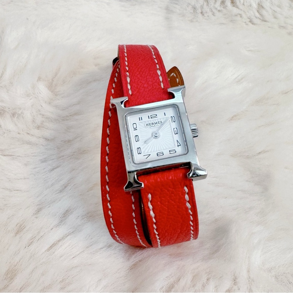 Hermes Heure H watch, Double Tour Mini model, 21 mm
